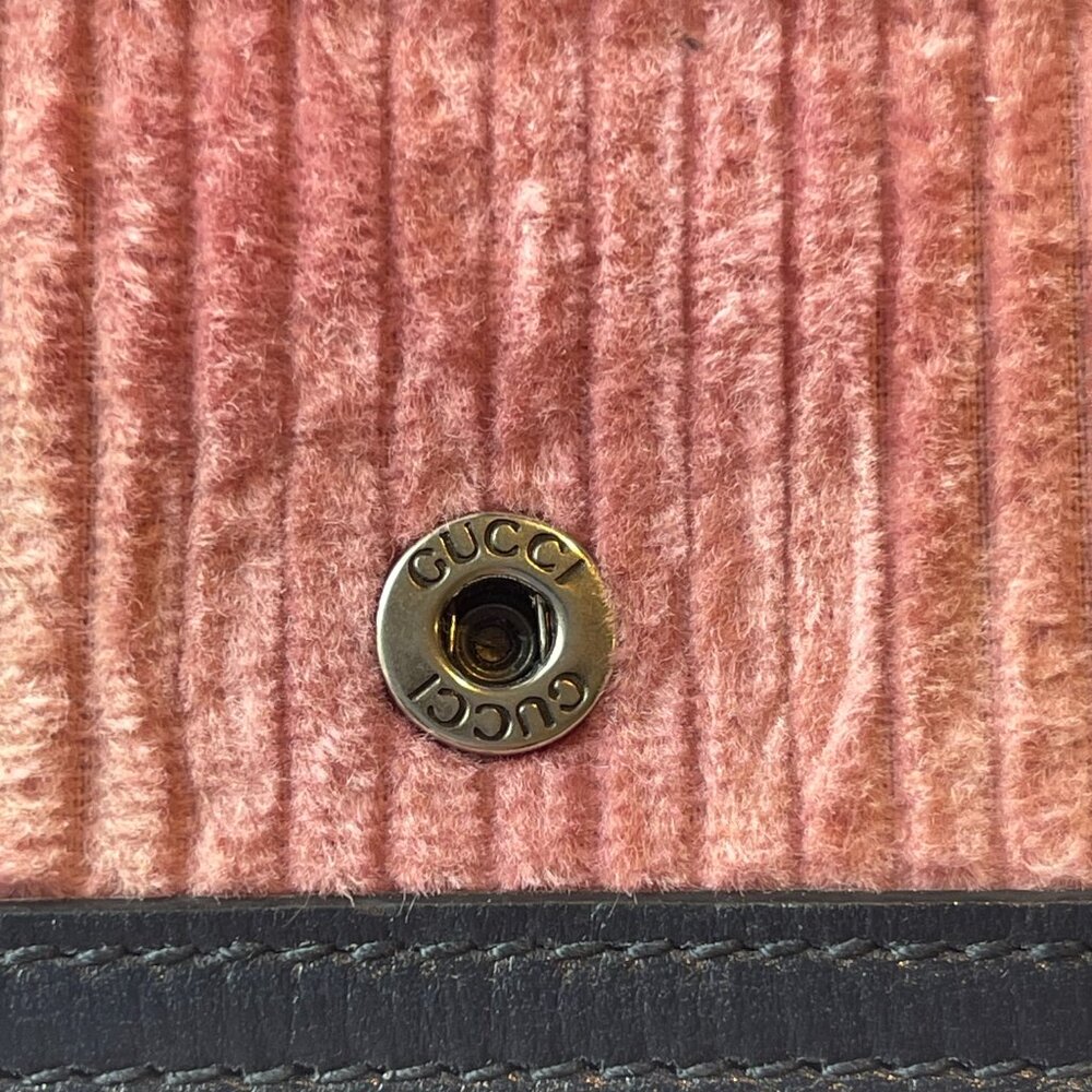 Gucci Dionysus Mini Pink Corduroy and Leather Shoulder/Crossbody Bag - Preowned - Picture 16 of 16